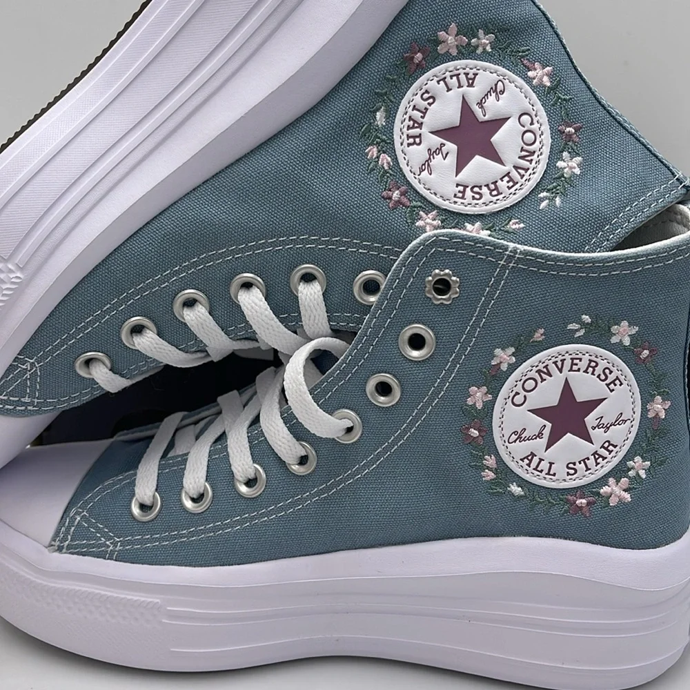 Vans WMNS A07237C CTAS MOVE HI COCOON BLUE/WHITE Platforms Sneakers Chuck Taylor